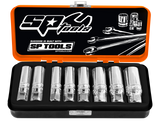 SP Tools  8 Piece 3/8 Square Drive Magnetic Spark Plug Socket Set SP20290