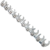 SP Tools Flare Crowfoot Nut Wrench rail 3/8" Drive Metric 10 Piece SP20574