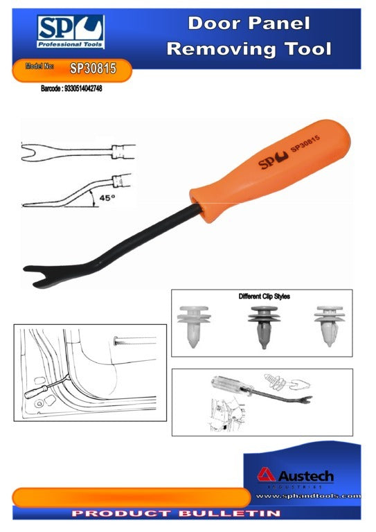 Door Upholstery Remover 8mm u Blade Clip SP Tools SP30815
