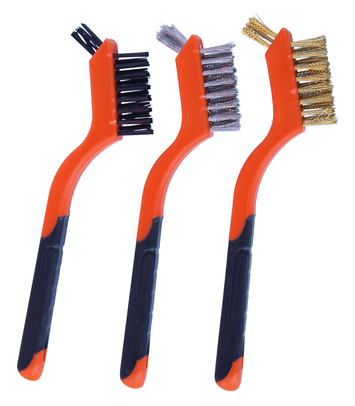 SP Tools Brush Wire Mini 3 Piece - 3 x 8 row + 5 Hole tip SP30890