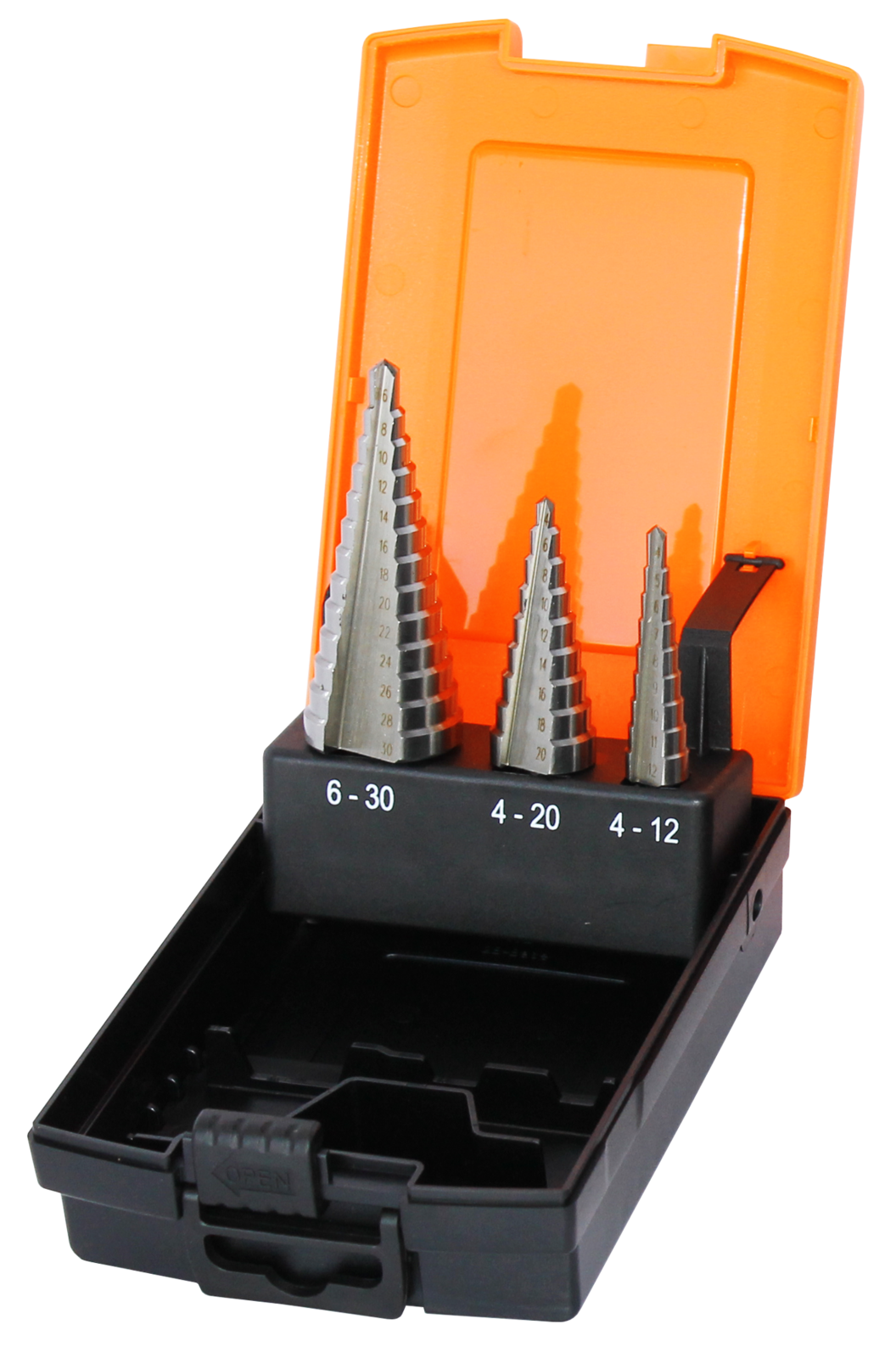 SP Tools Step Drill Set 3 Piece Metric m2 4 To 12mm in 1mm Inc SP31398