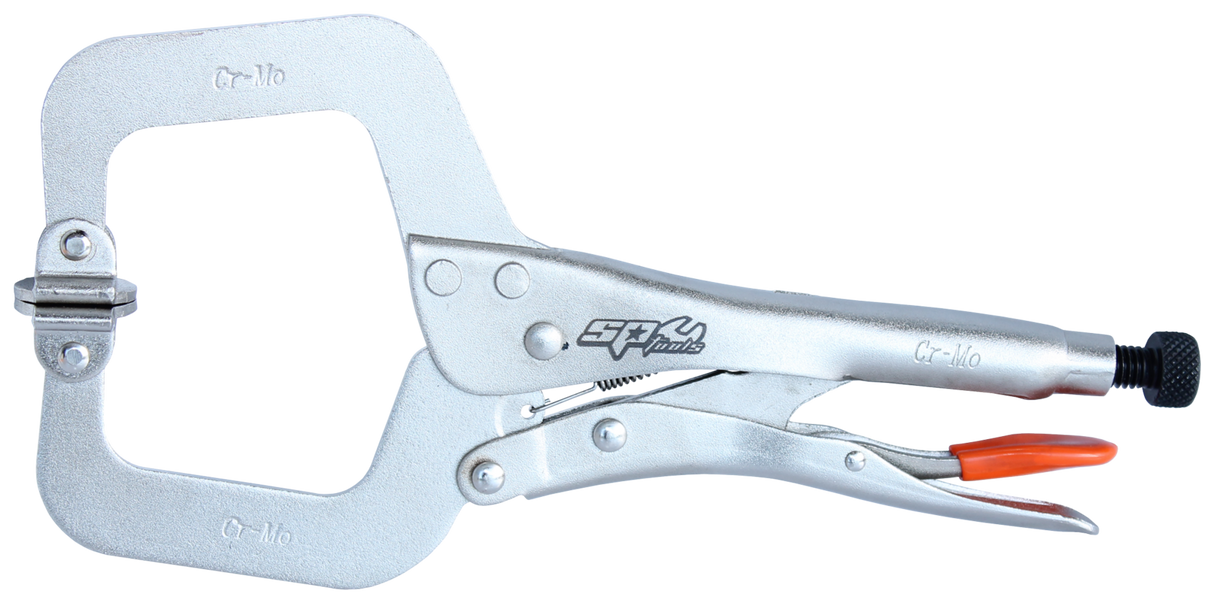 SP Tools Pliers Locking C-Clamp Swivel Pad 275Mm(11") SP32656