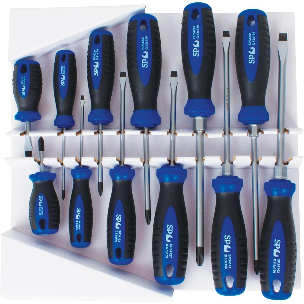SP Tools Screwdriver Set 12Piece Phillips/Slotted SP34002