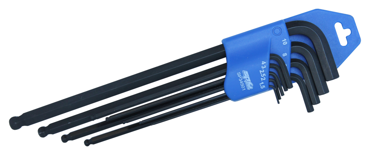 SP Tools Key Set 9 Piece Metric Ball Drive Hex SP34501