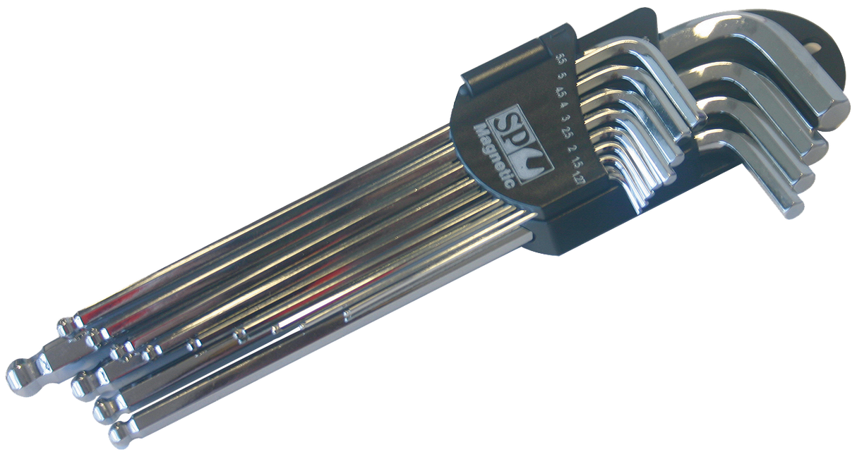 SP Tools key Set Magnetic 13 PieceAE Ball Drive Hex SP34522