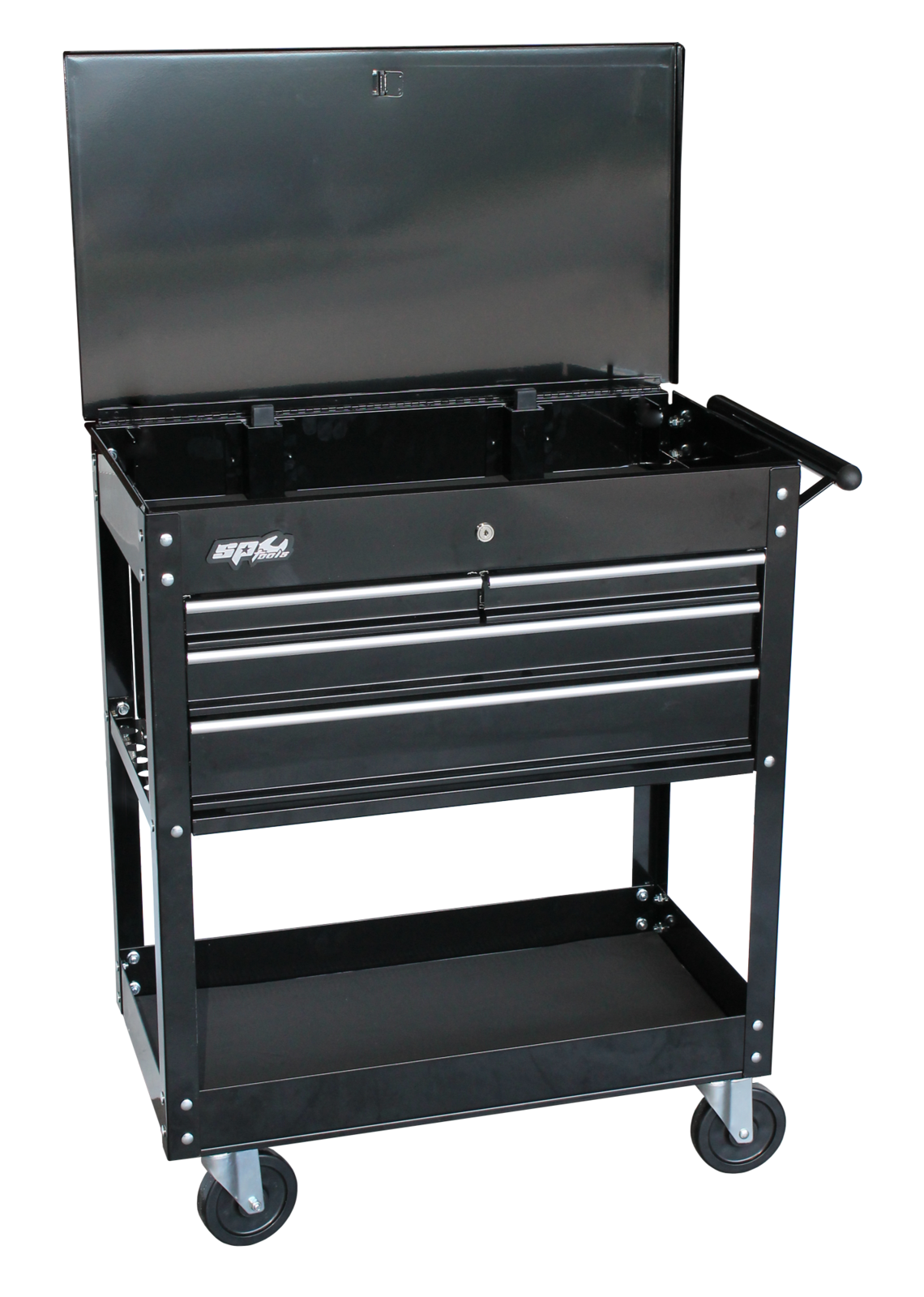 SP Tools Technician's Diagnostic Trolley Black Custom 4 Drawer SP40015