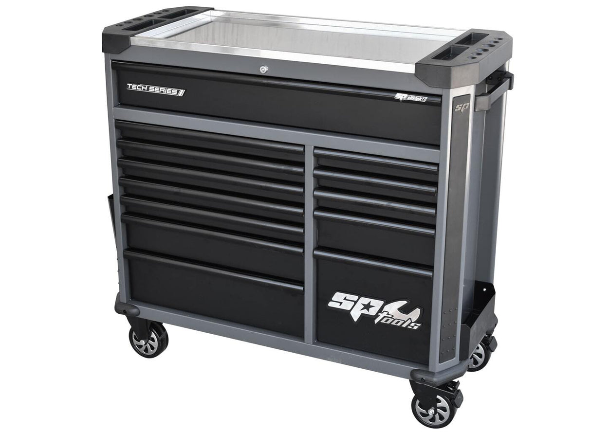 SP Tools Roller Tool Cabinet 13 Drawer Black Diamond Tech Series SP42355D