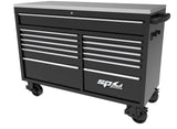 SP Tools Wide Roller Tool Cabinet USA Sumo Series SP44725 Black/ Chrome 13 Drawer