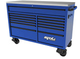 SP Tools Wide Roller Tool Cabinet USA Sumo Series SP44725BL Blue/Black 13 Drawer