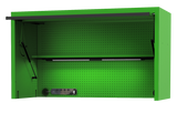 SP Tools USA Sumo Series 59" Top Hutch for Tool Cabinet SP44730G Green / Black