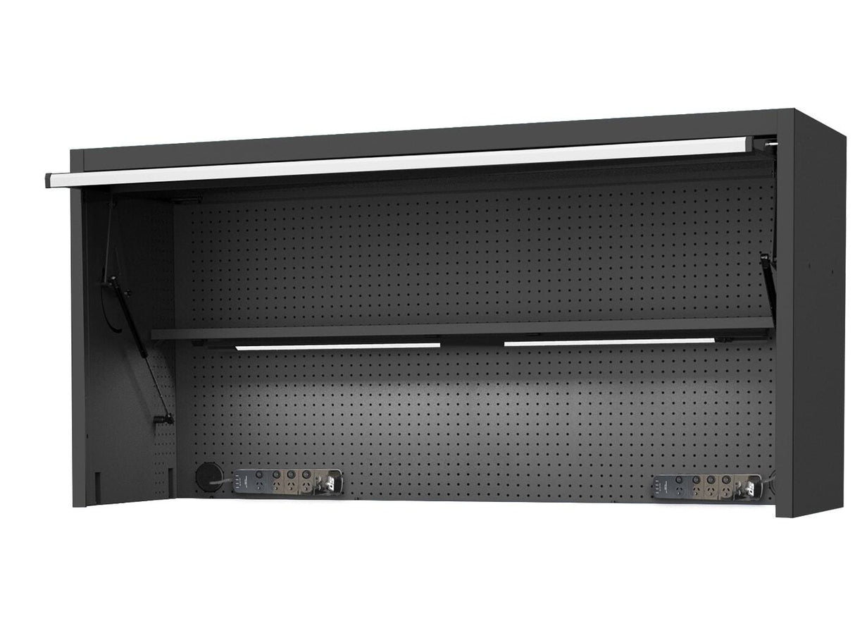 SP Tools USA Sumo Series 73" Top Hutch for Tool Cabinet SP44830 Black/ Chrome