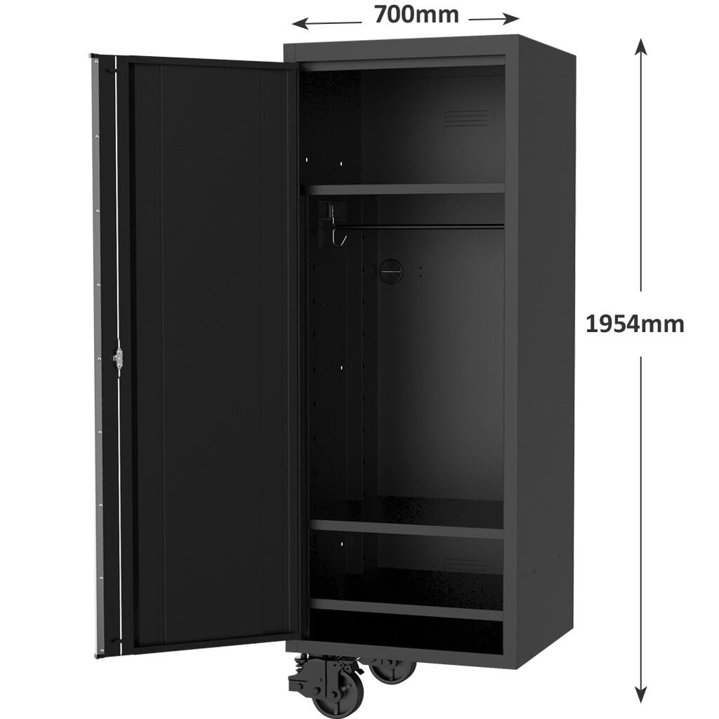 SP Tools 27" Side Tool Cabinet USA SUMO Series SP44885 Black / Chrome