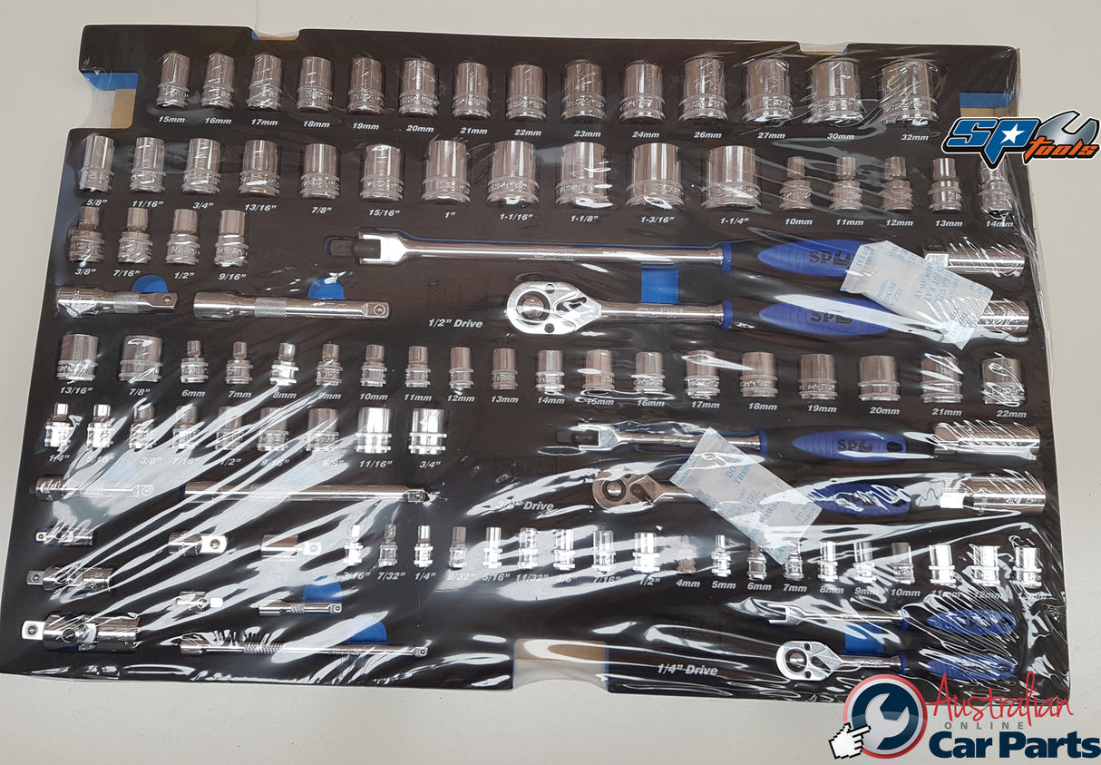 SP Tools EVA Toolkit 103 Piece Metric/SAE Socket & Accessories SP50005