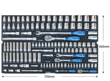 SP Tools Eva ToolKit 122 Piece Metric/SAE Socket & Accessories SP50008