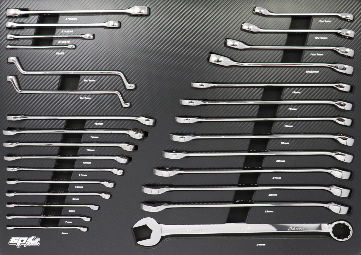 SP Tools Eva ToolKit Tech 29 PieceMetric Spanner SP50019