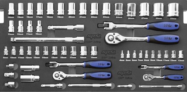SP Tools ToolKit 138 Piece Metric in Black Custom Box SP50087