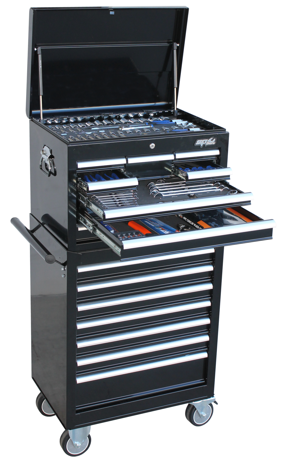 SP Tools ToolKit 234 Piece Metric - Black 15 Drawer Custom SP50107