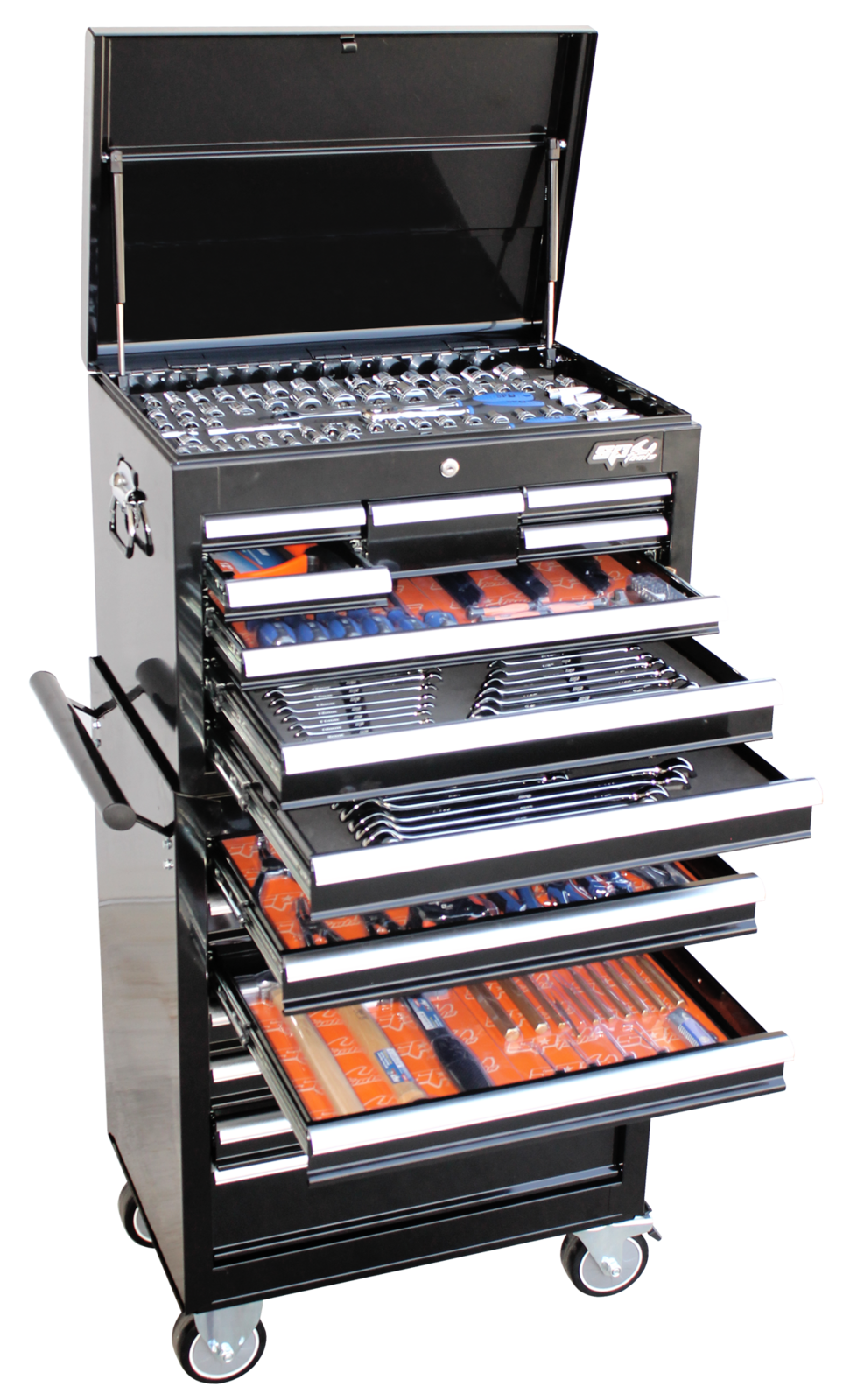SP Tools ToolKit 353 Piece Metric/SAE - Black 15 Drawer Custom SP50110
