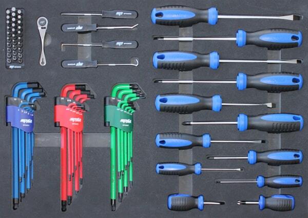 SP Tools ToolKit 377 Piece Metric/SAE - Black 15 Drawer Custom SP50110X including Bonus Tools