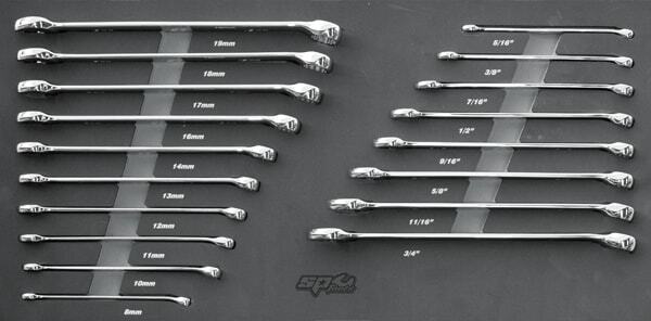 SP Tools ToolKit 206 Piece Metric/SAE - Black 12 Drawer Custom SP50113