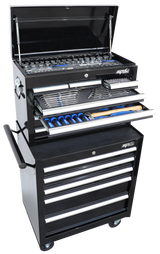 SP Tools ToolKit 206 Piece Metric/SAE - Black 12 Drawer Custom SP50113