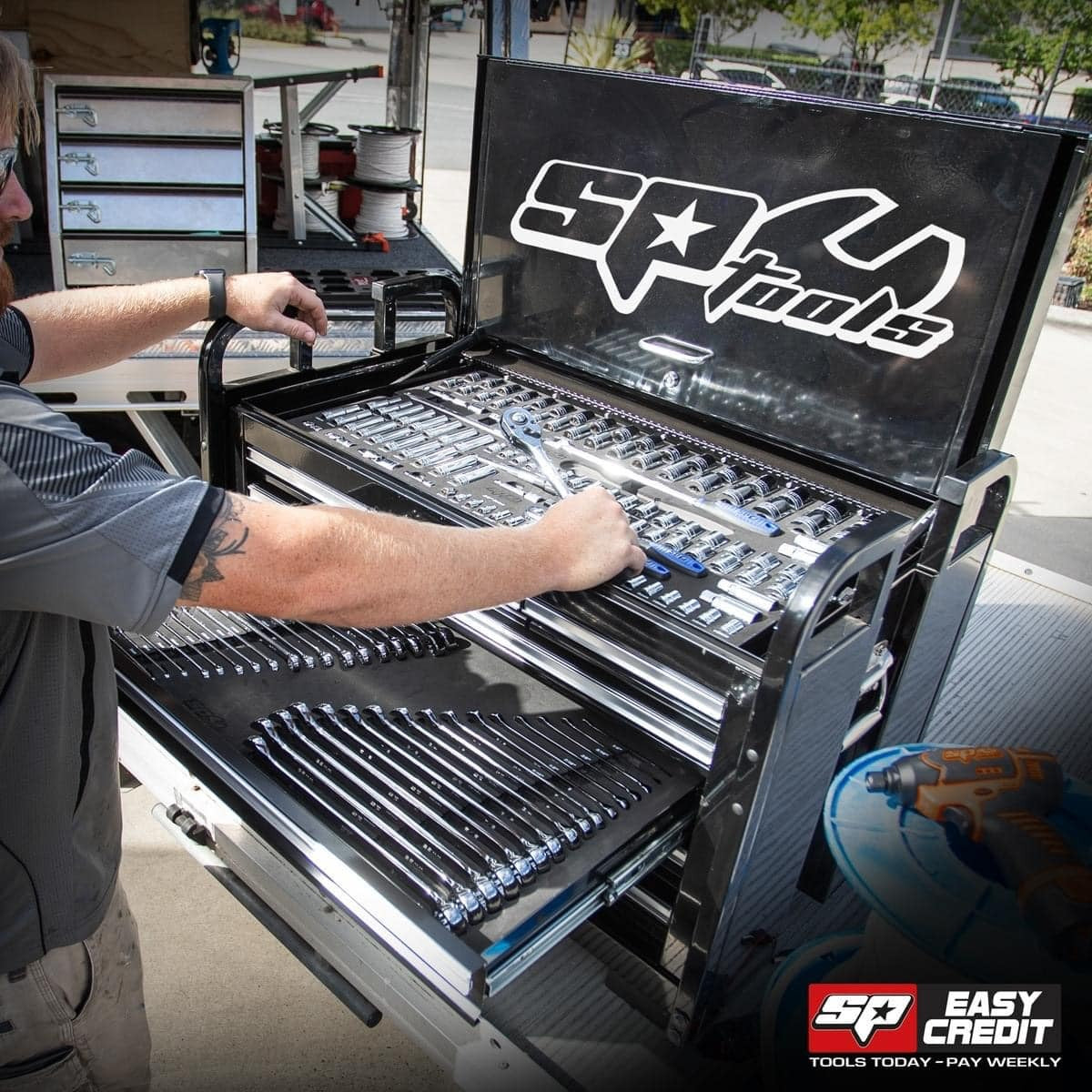 SP Tools ToolKit 406 Piece Metric/SAE - Black 7 Drawer Field Service SP50115