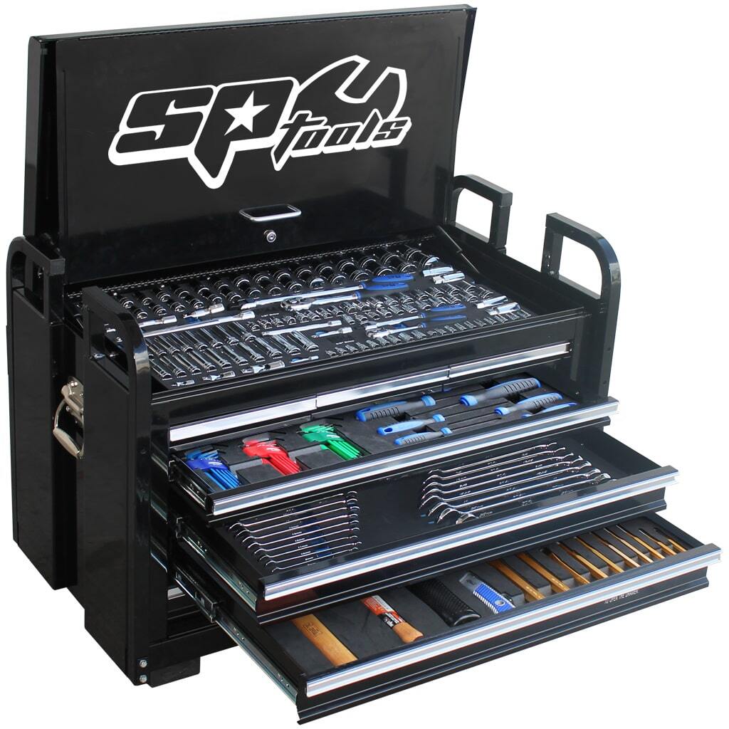 Field Service Tools Kit - 413 piece Metric/SAE Black With Bonus EVA Storage Trays SP50115X