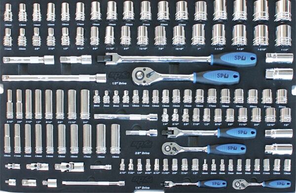 Field Service Tools Kit - 413 piece Metric/SAE Black With Bonus EVA Storage Trays SP50115X