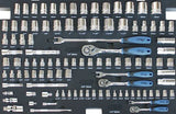 SP Tools ToolKit 218 Piece Metric/SAE - Black 7 Drawer Custom SP50121