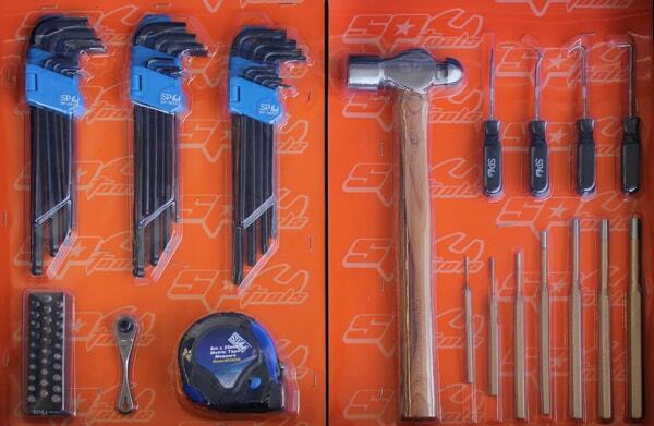 SP Tools ToolKit 218 Piece Metric/SAE - Black 7 Drawer Custom SP50121