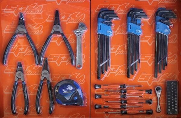 SP Tools ToolKit 254 Piece Metric/SAE - Black 7 Drawer Custom SP50123