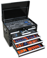 SP Tools ToolKit 254 Piece Metric/SAE - Black 7 Drawer Custom SP50123