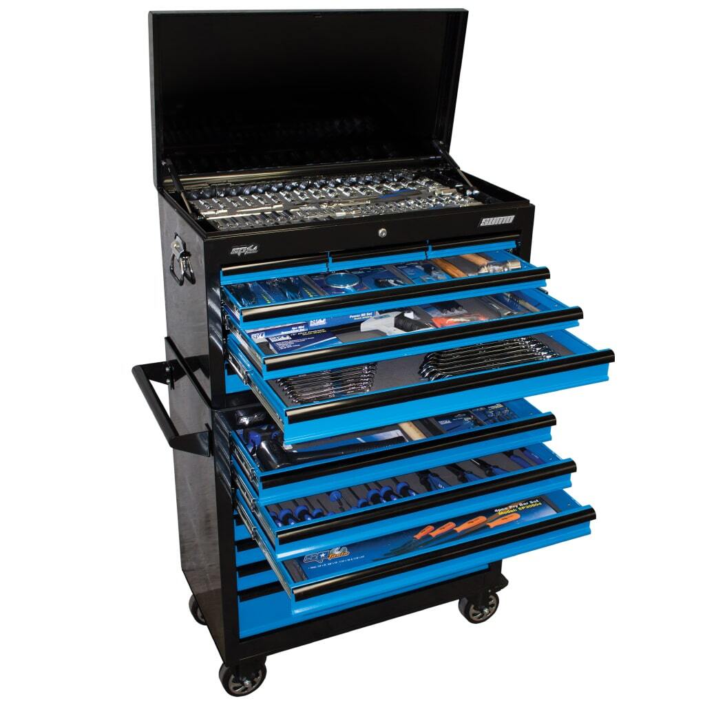 SP Tools Tool Kit 407 Piece Metric/SAE - Black/Blue 14 Drive Sumo SP50176
