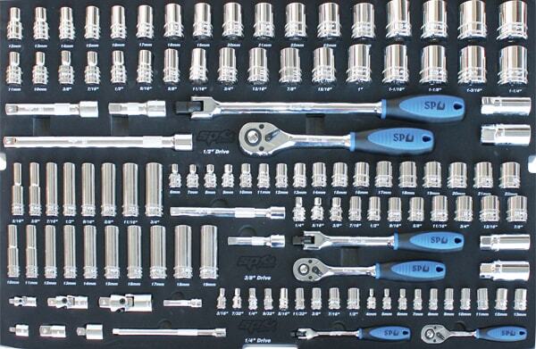 SP Tools Tool Kit 407 Piece Metric/SAE - Black/Blue 14 Drive Sumo SP50176