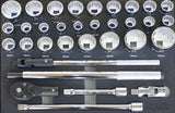 SP Tools Tool Kit 380Piece Metric/SAE - Black 7 Drive Heavy Duty Field Service SP50218