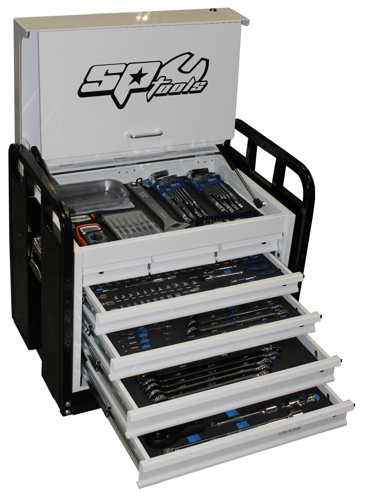 SP Tools Tool Kit 380Piece Metric/SAE - Black 7 Drive Heavy Duty Field Service SP50218
