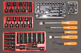 SP Tools Sumo Series Power Hutch 489 piece Tools Kit Metric/SAE -Black/Chrome Handles
