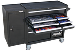 SP Tools Tool Kit 236 Piece Metric/SAE Black/Silver Custom Series With side Cabinet SP50626