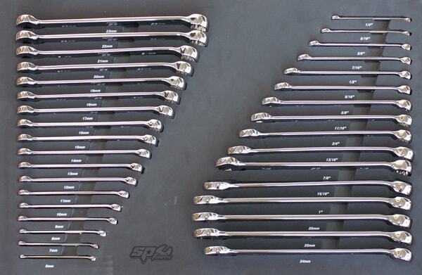 USA SUMO SERIES WORKSTATION TOOL KIT - 87" - METRIC/SAE - 517PC - BLACK/CHROME HANDLES