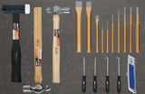 USA SUMO SERIES WORKSTATION TOOL KIT - 87" - METRIC/SAE - 517PC - BLACK/CHROME HANDLES