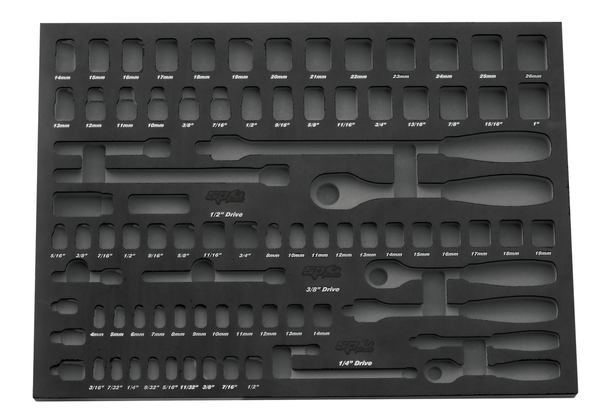 SP Tools Eva Insert - Sockets & Accessories Roller Cab. Kit SP50910