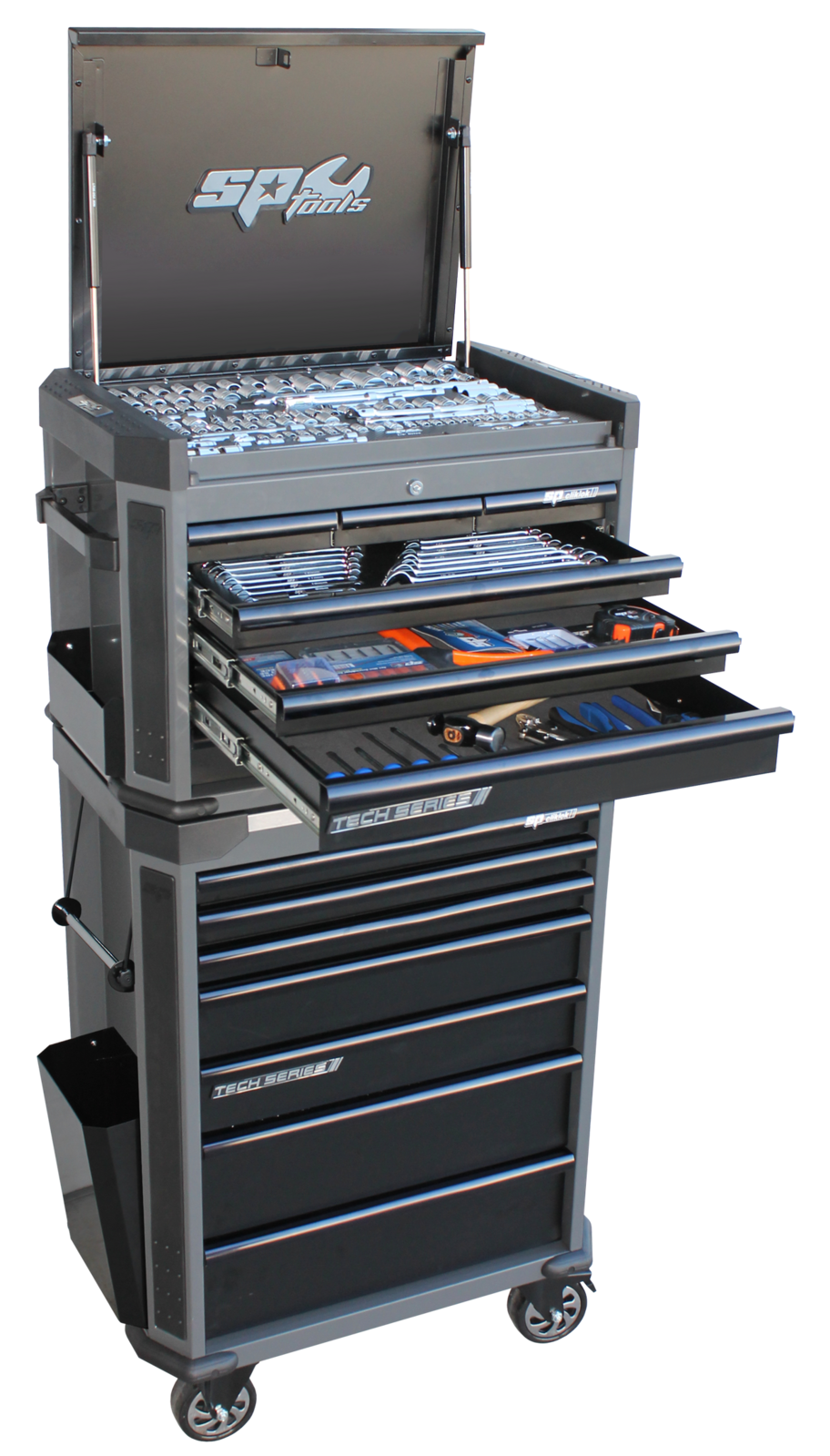 SP Tools Tech series Tool Box & Tools 252 Piece METRIC/SAE SP52265D