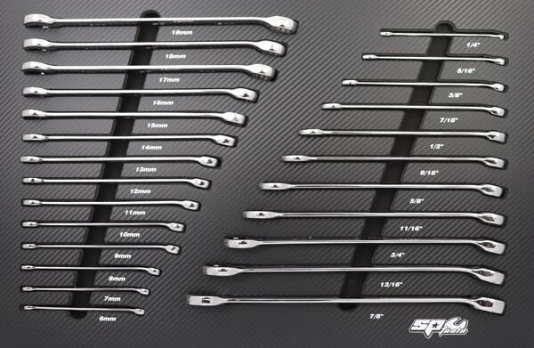 SP Tools Metric/SAE 336 piece  14 Draw Tech Series Tools Kit in Diamond Black.