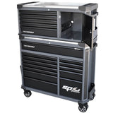 SP Tools Tech Series Tool Kit with Power Tool Cupboards - 613 piece - Metric/SAE Diamond Black