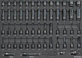 SP Tools Tech Series Tool Kit with Power Tool Cupboards - 613 piece - Metric/SAE Diamond Black