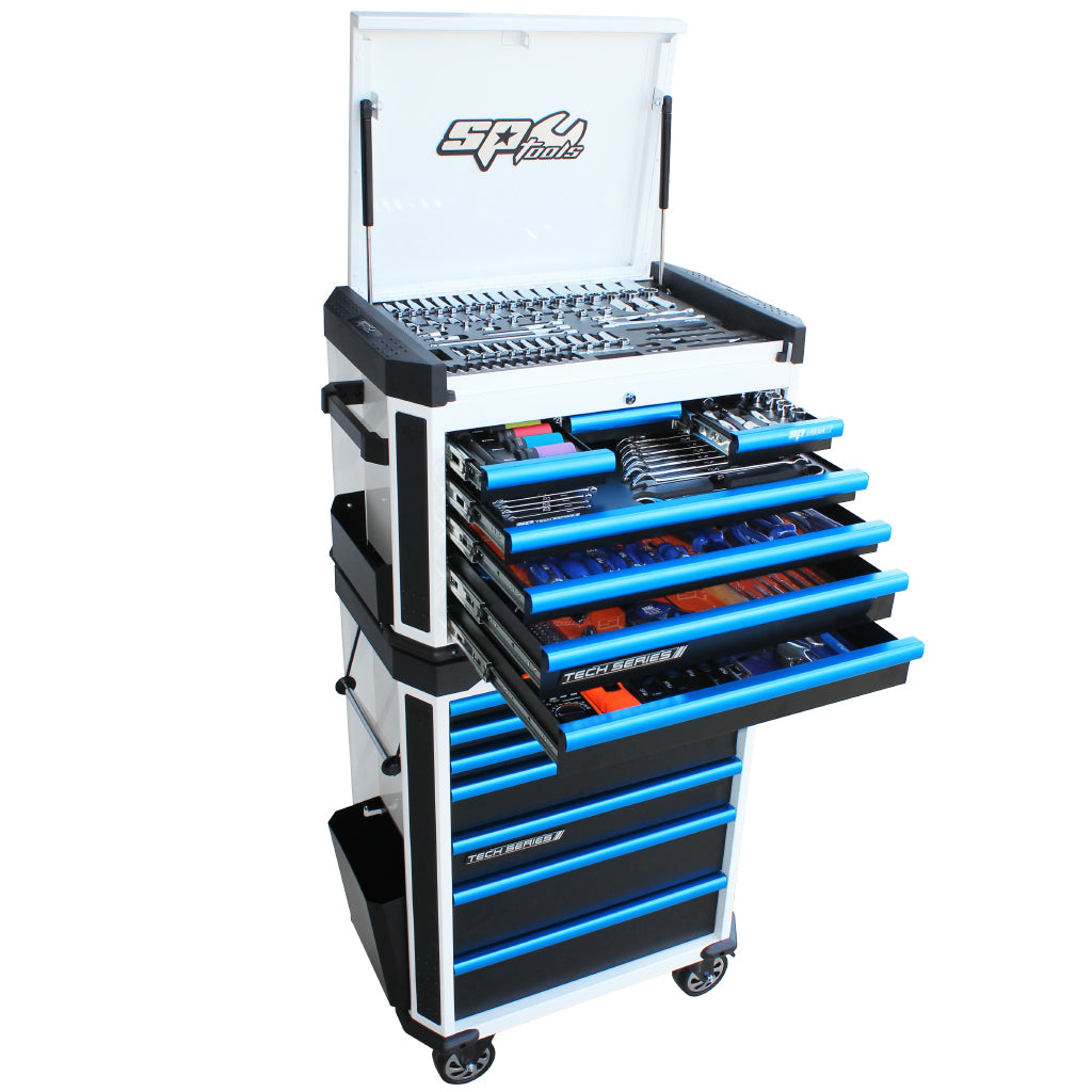 269PC TECHNICIAN TOOL KIT TRADE WH/BK/BLUE SP52535B