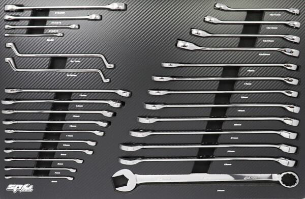 SP Tools Tech Series Trade Technician 13 Draw Roller Cabinet Tool Kit - 268 Piece Metric- Diamond Black