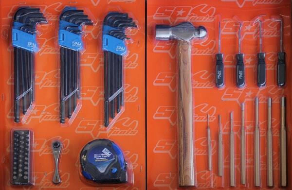 SP Tools Tech Series Trade Technician 13 Draw Roller Cabinet Tool Kit - 268 Piece Metric- Diamond Black