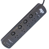 SP Tools Electrical Power Board 4 Outlet 4 USB Ports SP69998
