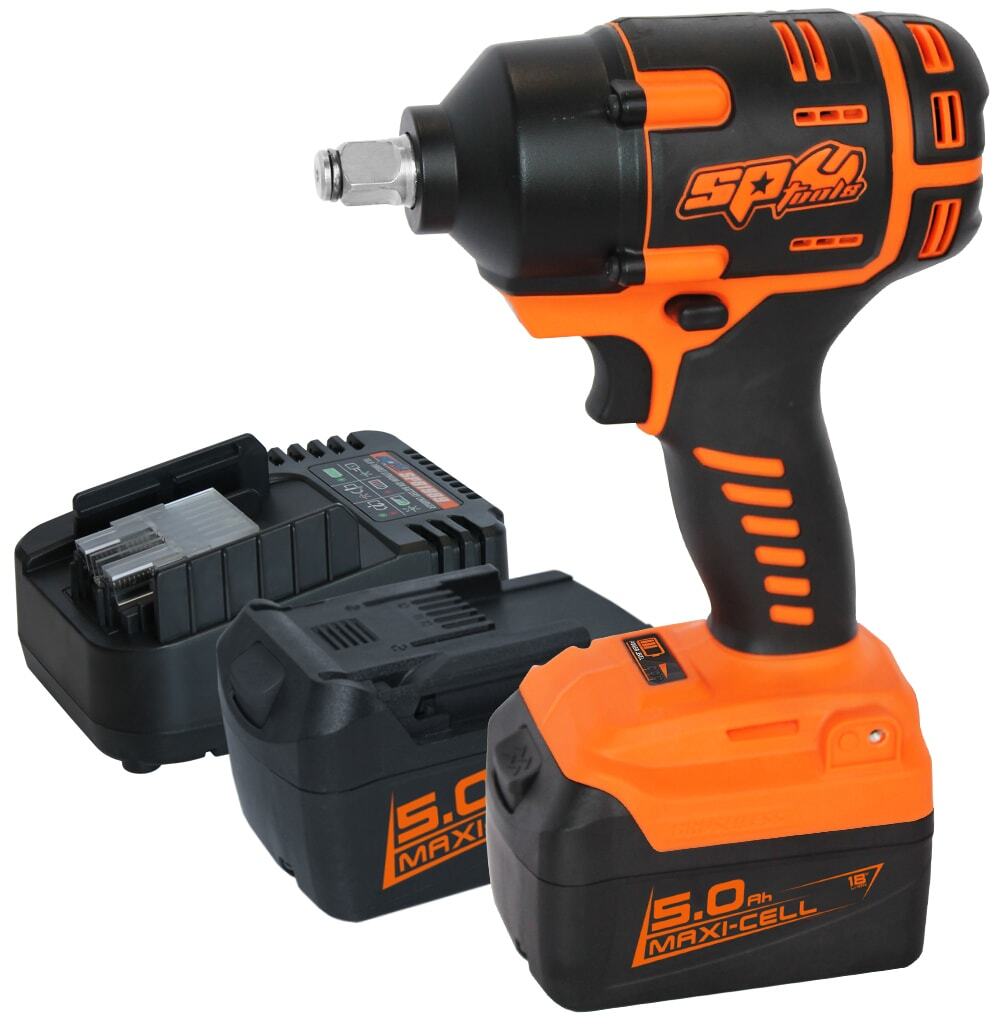 SP Impact Wrench Cordless 1/2" 18V Rattle Gun Brushless Kit SP81134